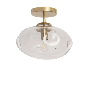 Lampa Sufitowa Szklana Transparentna E27 Abruzzo Chiara