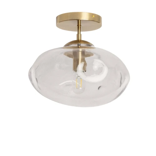 Lampa Sufitowa Szklana Transparentna E27 Abruzzo Chiara.webp