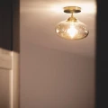 Lampa Sufitowa Szklana Bursztynowa E27 Abruzzo Chiara 3.webp