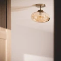 Lampa Sufitowa Szklana Bursztynowa E27 Abruzzo Chiara 4.webp