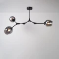 Lampa sufitowa regulowana kielichy 3 x E27 Czarna Abruzzo Riviera 7.webp