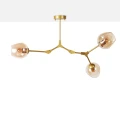 Lampa sufitowa regulowana kielichy 3 x E27 Złota Abruzzo Riviera.webp