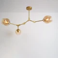 Lampa sufitowa regulowana kielichy 3 x E27 Złota Abruzzo Riviera 11.webp