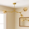 Lampa sufitowa regulowana kielichy 3 x E27 Złota Abruzzo Riviera 12.webp