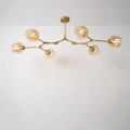 Lampa sufitowa regulowana kielichy 6 x E27 Złota Abruzzo Riviera 3.webp