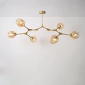 Lampa sufitowa regulowana kielichy 6 x E27 Złota Abruzzo Riviera 4.webp