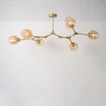 Lampa sufitowa regulowana kielichy 6 x E27 Złota Abruzzo Riviera 5.webp