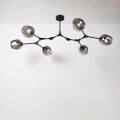 Lampa sufitowa regulowana kielichy 6 x E27 Czarna Abruzzo Riviera 4.webp