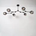 Lampa sufitowa regulowana kielichy 6 x E27 Czarna Abruzzo Riviera 7.webp