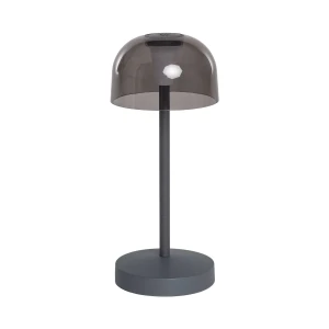 Lampa Stołowa ładowalna Zewnętrzna szara USB 3W 5H CCT IP44 Abruzzo Renaro