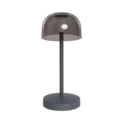 Lampa Stołowa ładowalna Zewnętrzna szara USB 3W 5H CCT IP44 Abruzzo Renaro.webp