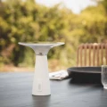 Lampa Stołowa ładowalna zewnętrzna Biała USB z panelem solarnym 3W 5H CCT Abruzzo Lorento 8.webp