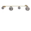 Lampa sufitowa Mosiężna złota Szare kule 4xG9 Abruzzo Murano 5.webp