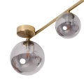 Lampa sufitowa Mosiężna złota Szare kule 4xG9 Abruzzo Murano 7.webp