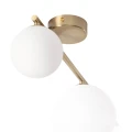 Lampa sufitowa Mosiężna złota mleczne kule 4xG9 Abruzzo Murano 8.webp