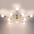 Lampa Sufitowa złota szklana 10xE27 Abruzzo Costera 5.webp