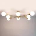 Lampa Sufitowa złota szklana 8xE27 Abruzzo Costera 6.webp