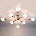 Lampa Sufitowa złota szklana 8xE27 Abruzzo Costera 7.webp