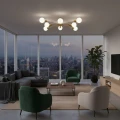 Lampa Sufitowa złota szklana 8xE27 Abruzzo Costera 8.webp