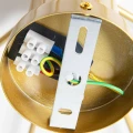 Lampa Sufitowa złota szklana 8xE27 Abruzzo Costera 12.webp