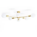 Lampa Sufitowa złota szklana 6xE27 Abruzzo Costera.webp