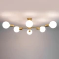 Lampa Sufitowa złota szklana 6xE27 Abruzzo Costera 5.webp