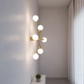 Lampa Sufitowa złota szklana 6xE27 Abruzzo Costera 6.webp