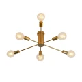 Lampa Sufitowa złota szklana 6xE27 Abruzzo Costera 8.webp
