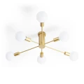 Lampa Sufitowa złota szklana 6xE27 Abruzzo Costera 9.webp