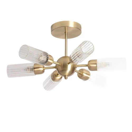 Lampa Sufitowa 6XG9 Złota szklana Abruzzo Tivaro.webp
