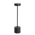 Lampa Stołowa Ładowalna USB 3000K Czarna Abruzzo Radici.webp