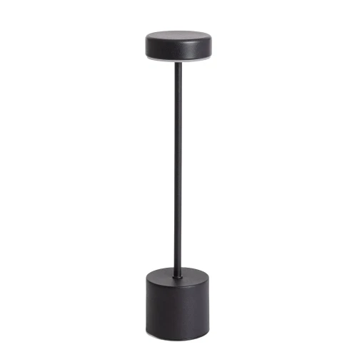 Lampa Stołowa Ładowalna USB 3000K Czarna Abruzzo Radici.webp