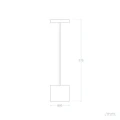 Lampa Stołowa Ładowalna USB 3000K Czarna Abruzzo Radici 7.webp