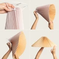 Lampa Wisząca z drewna i tkaniny Ø47cm Niebieska Abruzzo Avorio 6.webp