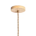 Lampa Wisząca z drewna i tkaniny Ø47cm brązowa Abruzzo Avorio 7.webp