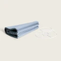 Lampa Wisząca z drewna i tkaniny Ø47cm zielona Abruzzo Avorio 5.webp