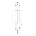Lampa Wisząca z betonu szary 4XG9 Abruzzo Crateri 10.webp