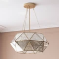 Lampa Wisząca Ø66cm z metalu i szkła 4XE27 Abruzzo Galassia 2.webp
