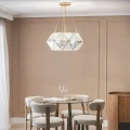 Lampa Wisząca Ø66cm z metalu i szkła 4XE27 Abruzzo Galassia 3.webp