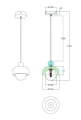 Lampa Wisząca okrągła z kamieniai drewna E27 Abruzzo Lorenzo 9.webp