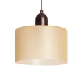 Lampa Wisząca szklano drewniana E27 Abruzzo Renato.webp