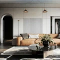 Lampa Wisząca 2xe27 biało Czarna Abruzzo Liranta 5.webp