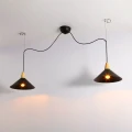 Lampa Wisząca 2xe27 biało Czarna Abruzzo Liranta 8.webp
