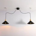 Lampa Wisząca 2xe27 biało Czarna Abruzzo Liranta 10.webp