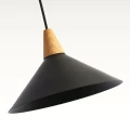 Lampa Wisząca 2xe27 biało Czarna Abruzzo Liranta 14.webp