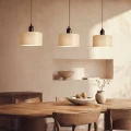 Lampa Wisząca szklano drewniana E27 Abruzzo Renato 3.webp