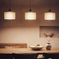Lampa Wisząca szklano drewniana E27 Abruzzo Renato 4.webp