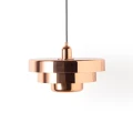 Lampa wisząca Retro Różowe złoto Ø 35cm Abruzzo Tesoro.webp