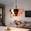Lampa wisząca Retro Różowe złoto Ø 35cm Abruzzo Tesoro 2.webp