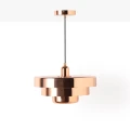 Lampa wisząca Retro Różowe złoto Ø 35cm Abruzzo Tesoro 3.webp